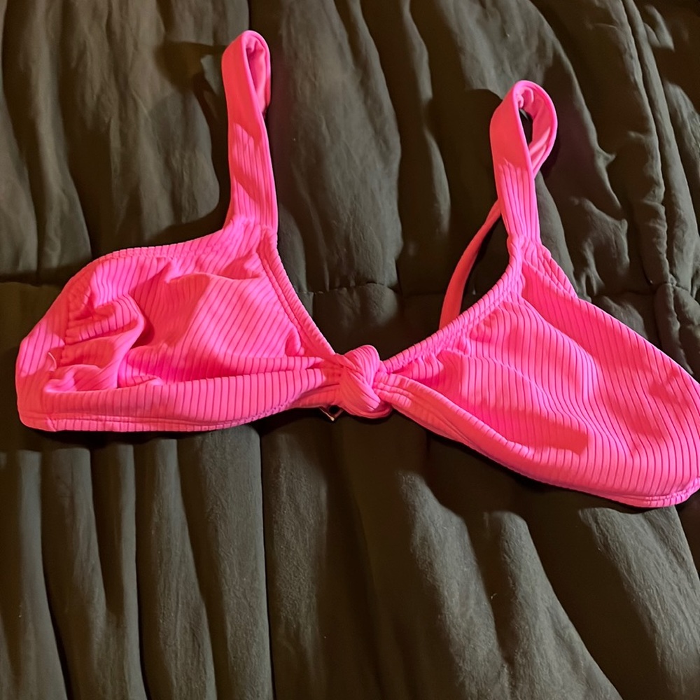 Hot pink bikini top